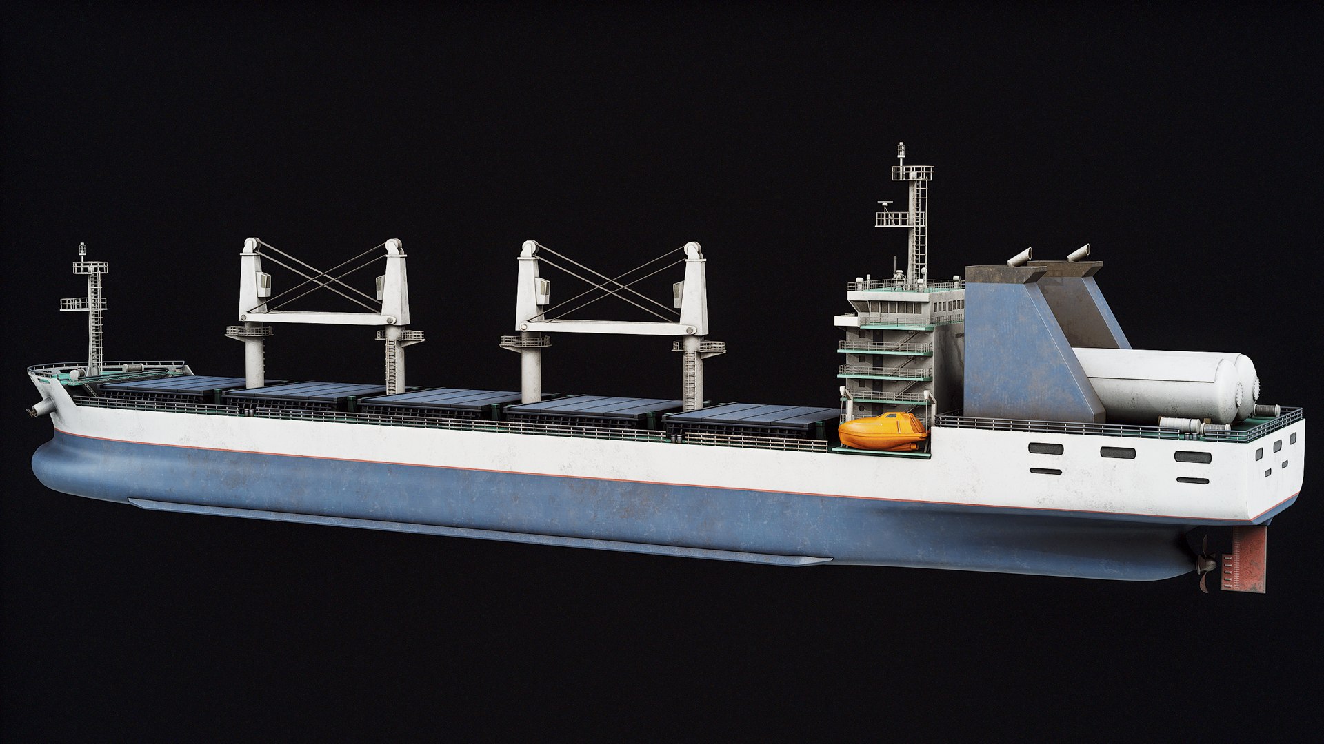 Oil Tanker Zero Emission Vessel Concept PBR 3D model TurboSquid 2142818