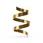 Gold Curly Ribbon