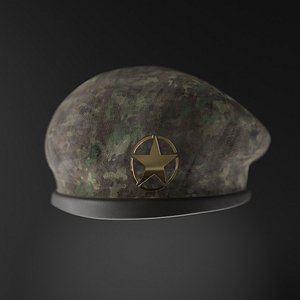 3D Military Beret Hat