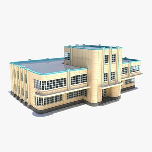 Contemporary Office building 3D model