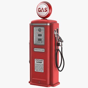 Detailed Retro Gas Pump