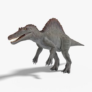 3D spinosaurus blender v-multi model