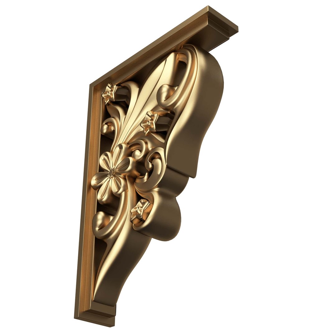 3D Model Bracket Plaster Molding Decoration 06 - TurboSquid 2324587