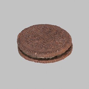 oreo biscuit 3d model