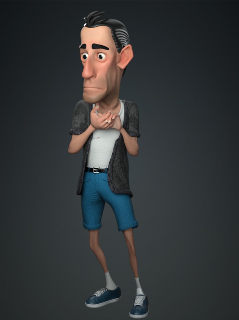 Cartoon Rigged Man-joey Character 3D Model 3D - TurboSquid 2170841