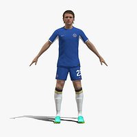 3D Rigged Conor Gallagher Chelsea 2024