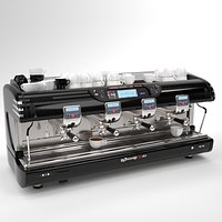 La spaziale Coffee Machine Black 4 group