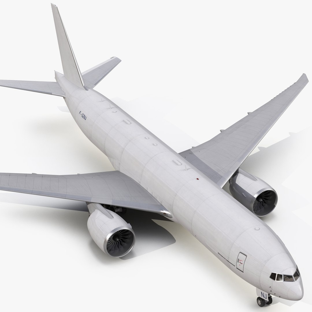 Boeing 777 Freighter Generic 3D model preview