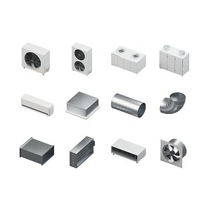 HVAC Equipment and Ductwork - 12 Models