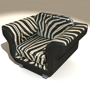 chair zebra 3d max
