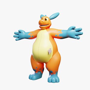 CuteDragonRigged 3d model