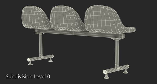 3D model plastic chairs row 3 - TurboSquid 1348033