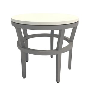 Table-004 Slant Stone Top Side Table