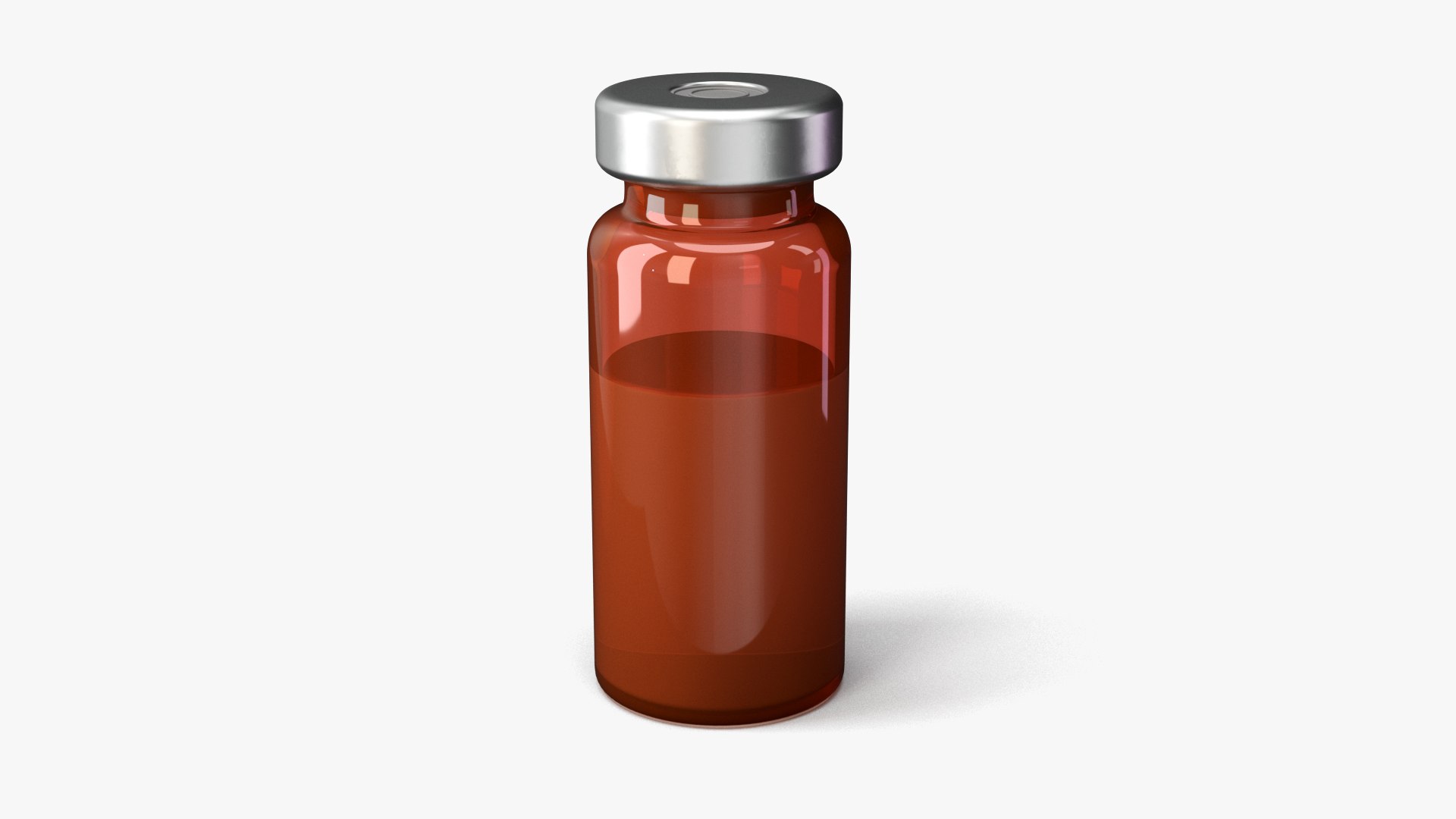 Borosilicate Glass Serum Vial 3D model preview