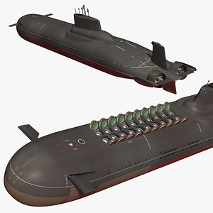 3D model Akula-941 Typhoon