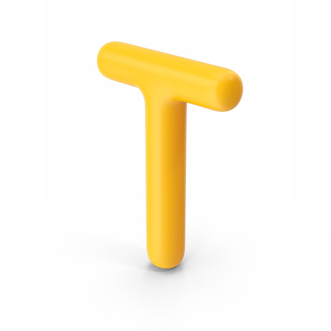 Letter T Orange 3D - TurboSquid 1865798