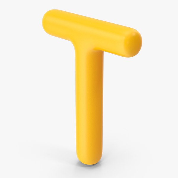 Letter T Orange 3D - TurboSquid 1865798