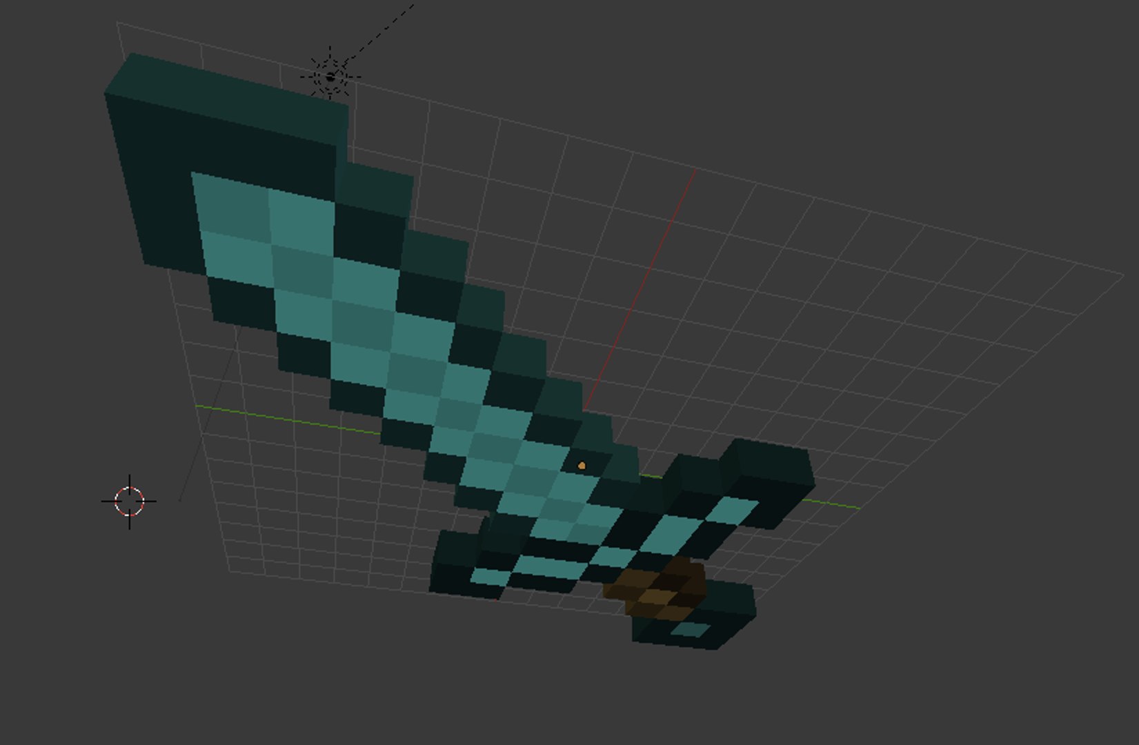 Minecraft Diamond Sword Modelo 3D - TurboSquid 1682617