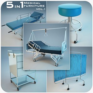 5 1 medical furniture 3d model