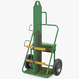 Dual Cylinder Gas Welding Cart Old