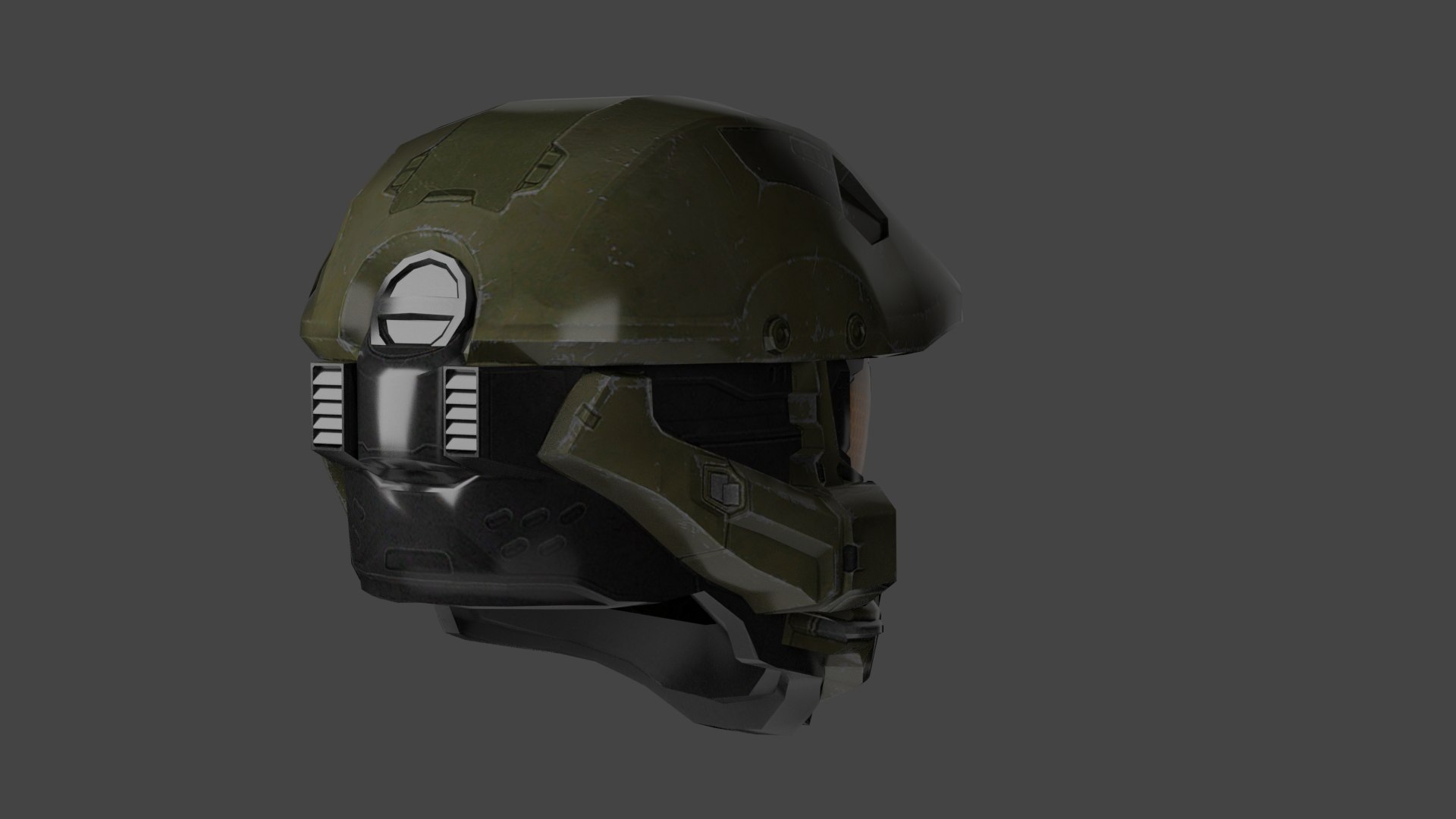 Masterchief Helmet Low-poly Vr 3D Model - TurboSquid 1184216