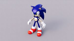Sonic character toy model