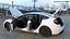 3D Tesla Model 3 2024 White Rigged model