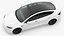 3D Tesla Model 3 2024 White Rigged model