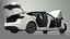 3D Tesla Model 3 2024 White Rigged model