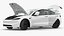 3D Tesla Model 3 2024 White Rigged model