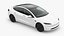 3D Tesla Model 3 2024 White Rigged model