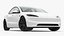 3D Tesla Model 3 2024 White Rigged model