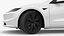 3D Tesla Model 3 2024 White Rigged model