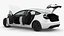 3D Tesla Model 3 2024 White Rigged model