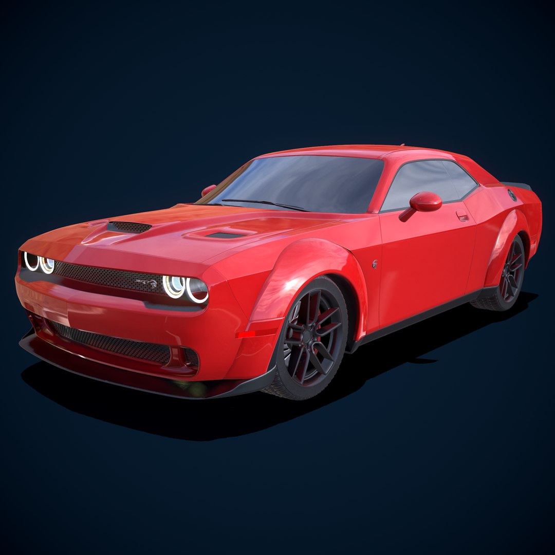 3D Dodge Challenger SRT Hellcat 2018 - TurboSquid 1785590