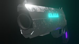 pistol weapon gun 3D