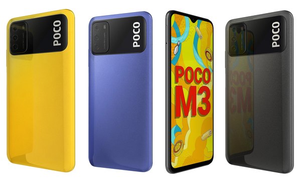 Xiaomi Poco M3 All Colors 3D model