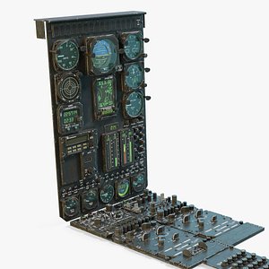 MH-6J Cockpit Instrument Panel Game Ready