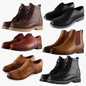 Men`s Shoes Bundle 3D model