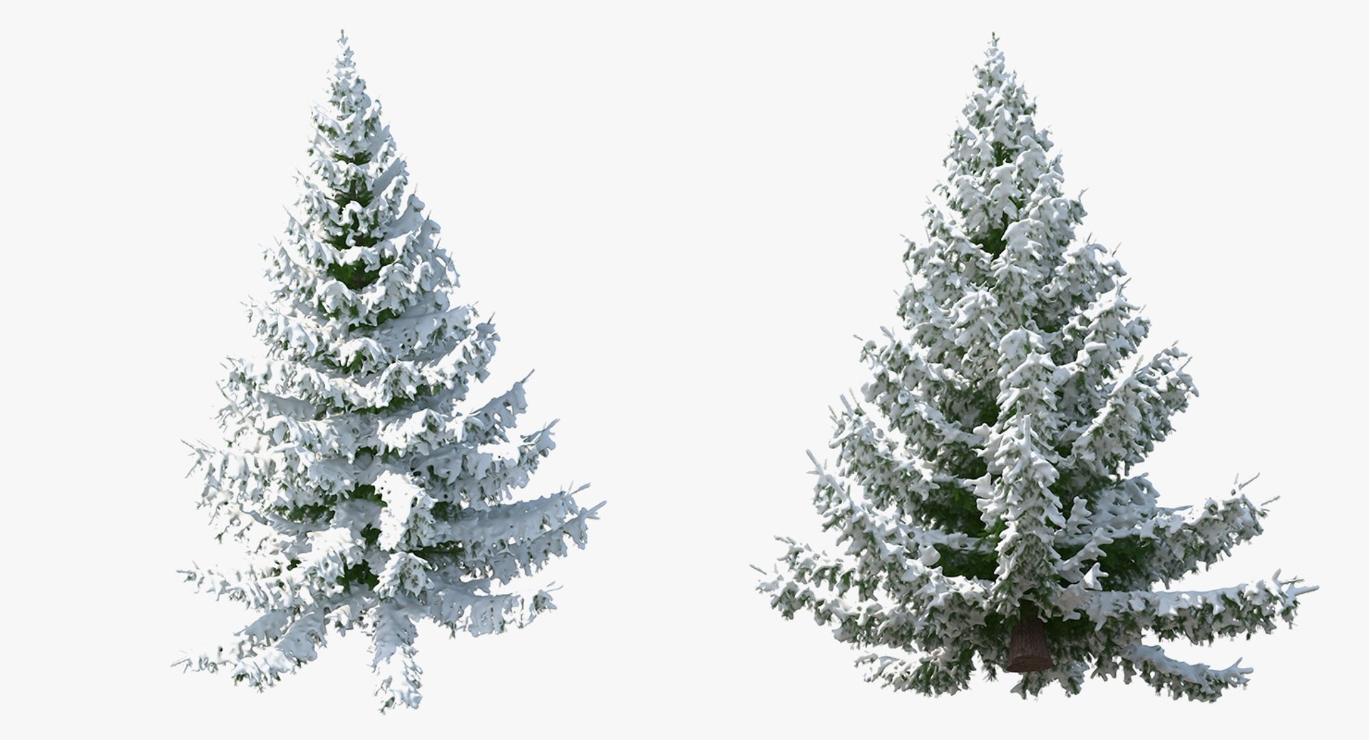 3D Spruce Tree Covered Snow - TurboSquid 1434856