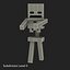 Minecraft Skeleton Rigged for Maya
