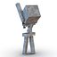 Minecraft Skeleton Rigged for Maya