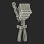 Minecraft Skeleton Rigged for Maya
