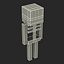 Minecraft Skeleton Rigged for Maya