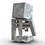 Minecraft Skeleton Rigged for Maya