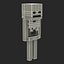 Minecraft Skeleton Rigged for Maya