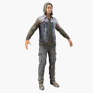 Homeless person 3D