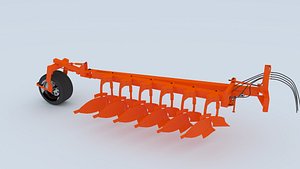 3d plough plow model