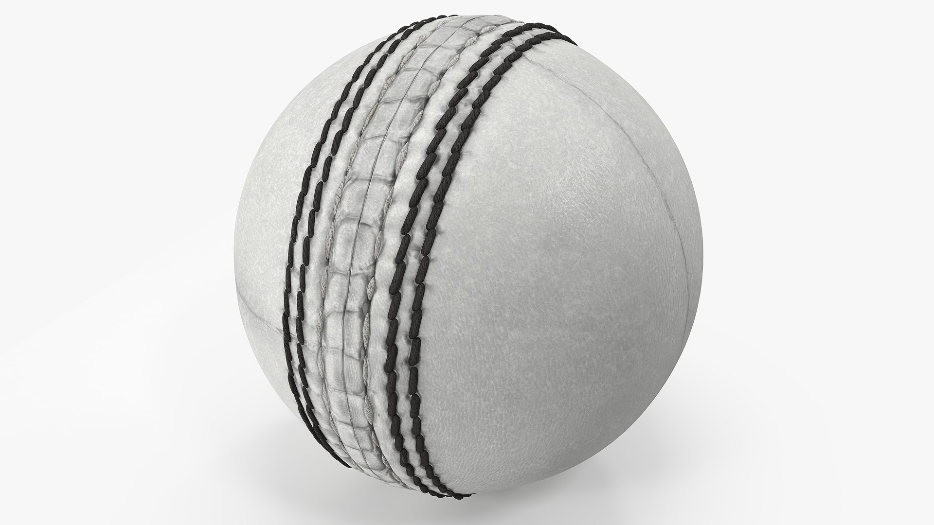 Cricket Ball White 3D model preview