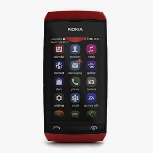 nokia asha 306 3d model